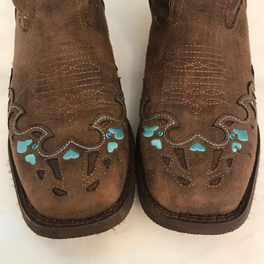 Sz 3 girls Roper boots EUC